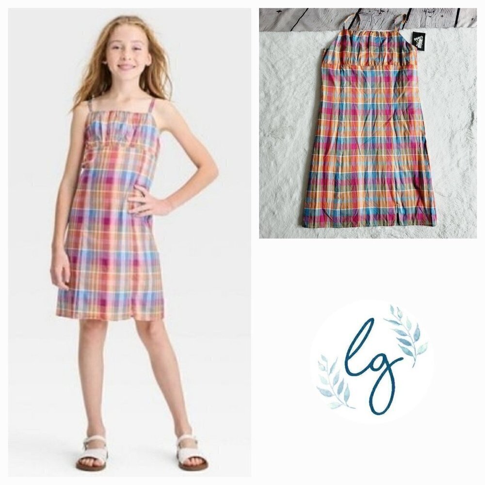 Art Class Girls' Shirred Bodice Woven Dress, 3KIDX-L